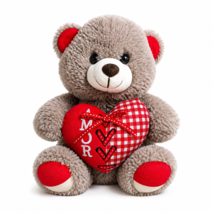 Urso Pelúcia Coração Amor 20cm