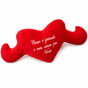 Coração Pelúcia "Como é grande o meu amor por você..."