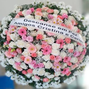Coroa de Flores Tons Suave(Tam:1,50)