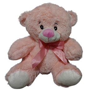 Urso Pelúcia Rosa 25cm