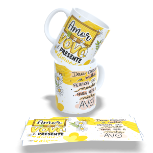 Caneca Tema Avó 325ml (Ref:13)